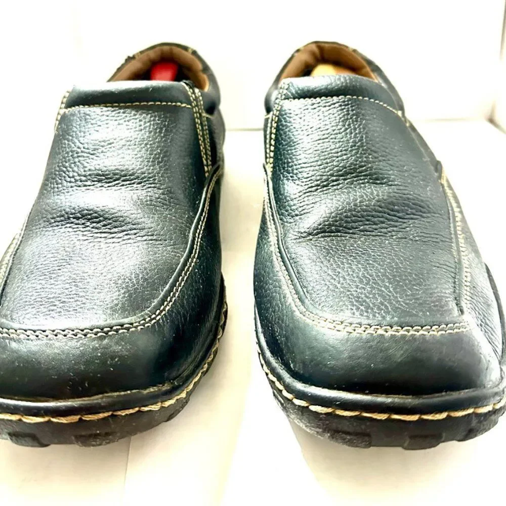 Cherokee Shoes 13 Men’s Hara Casual Slip On Moc Loafer Black Leather Flats